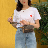 Summer Leisure Heart Printing Cotton T-shirt