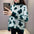 Fashion Women's Half Turtleneck Butterfly Print Knitted Sweater