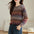 Fashion Women's Wear Multicolored Tassel Knitted Sweater