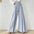 Casual Women's Elegant High Waist Pleated Design Wide Leg Suit Pants