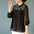 Women's Fashionable Black Lace Hollow-out Top