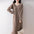 Women's Fashion Solid Color Pearl Buckle Knitted Dress