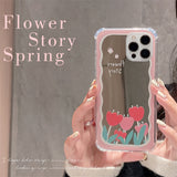 iPhone Multi Models Tulips Floral Phone Case