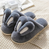 Cute cartoon rabbit plush slippers