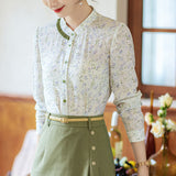 Ditsy Floral Long Sleeve Buckle Shirt