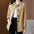 Mid Length Buckle Solid Color Coat