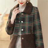 Temperament Mink Fur Woolen Coat