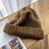 Solid Color Slouchy Knit Beanie