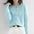 Round Neck Front Buttoned Knitted Top