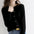 Round Neck Front Buttoned Knitted Top