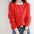 Round Neck Front Buttoned Knitted Top