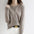 Round Neck Front Buttoned Knitted Top