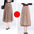 Butterfly Flocking Mesh Half-Length Pleated Skirt