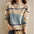 Multi-Colored Half-Turtleneck Wool Knitted Sweater