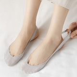 Ultra-Thin Ice Silk Low-Cut High Heels Invisible Socks