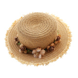 Sun Protection Garland Topper Foldable Straw Hat