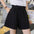 Ruffled Drawstring Pocket High Waist Shorts