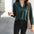 Gentle Elegant Chiffon V-neck Solid Color Shirt