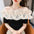 Off Shoulder Tulle Ruffled Elegant Blouses