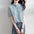 Stand Collar Lace Short Sleeve Shirt Top