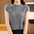 Lace Crocheted Hollow-out Half-Sleeved Thin Top