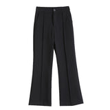 High Waist Slim Flared Suit Pants