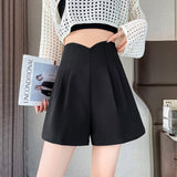 High Waist Loose and Slimming Wide Leg Casual Shorts