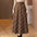 Woolen High Waist All Match Check Skirt