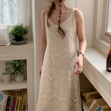 Hollow Lace Sling Dress
