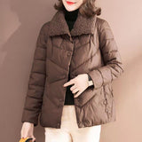 Sherpa Collar Quilted Fashion Coat