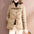 Sherpa Collar Quilted Fashion Coat