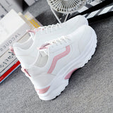 Casual Mesh Breathable Thick Bottom White Shoes Shoes