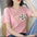 Cotton Crew Neck Print T-shirt