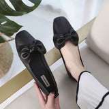 Leisure Bowknot Slip-On Flat Shoes