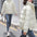 Fashion shiny solid color warm down jacket