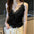 Solid Color V Neck Lace Camisole