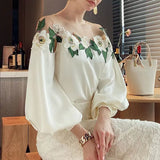Design Stitching Contrast Color Long Sleeves Shirt