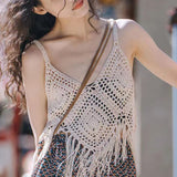 Bohemian Crocheted Camisole Top