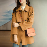Single Breasted Collared Woolen Coat