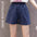 Elastic Waist Pocket Casual Shorts