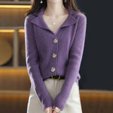 Collared Front Buttoned Sweater