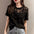 Lace Patchwork Round Neck T-Shirt