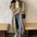 Mid-length sweater loose coat