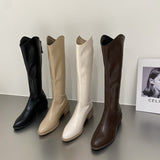 Fashion simple and versatile British style boots