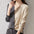 Asymmetric Color Block Buttoned Sweater