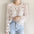 Crochet Hollowed Long Sleeve Lace Top