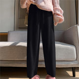 Casual Thickening Mink Fur Knitted Trousers