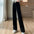 High Waist Straight Leg Casual Pants