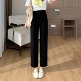 Casual Thin Cropped Ankle-Tied Suit Pants