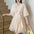 French Style Lantern Sleeve Chiffon Dress